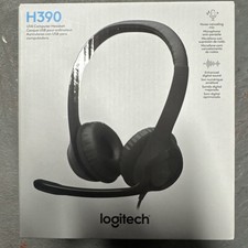 New Logitech H390 Over-Head Comfort USB Headset w/ Noise-Canceling Microphone
