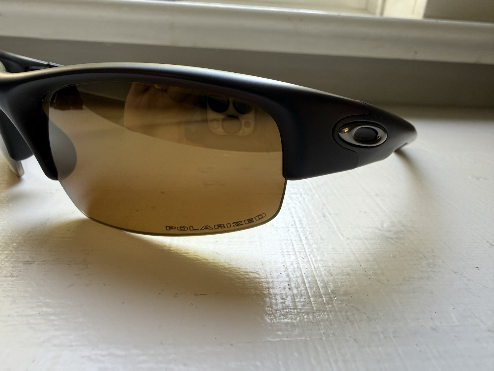 Oakley Bottlecap Polarized Sunglasses Black Frame Brown Lenses