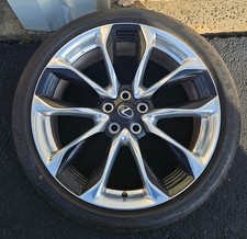 2018-2024 LC Lexus 21x8 5 polish and black #74361 wheel and 245/40r21 tire