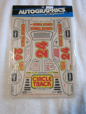 AUTOGRAPHICS DECALS 1/24 CIRCLE TRACK SLOT CAR