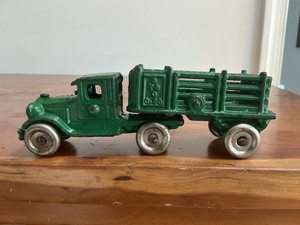 Antique Cast Iron A. C. WILLIAMS Stake Bed Truck 1920s