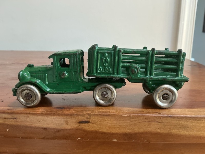 Antique Cast Iron A. C. WILLIAMS Stake Bed Truck 1920s