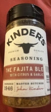 Kinder's The Fajita Blend Seasoning 8.1 Oz New Sealed Jar