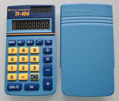 Vintage Texas Instruments TI 106 Solar Calculator Collector