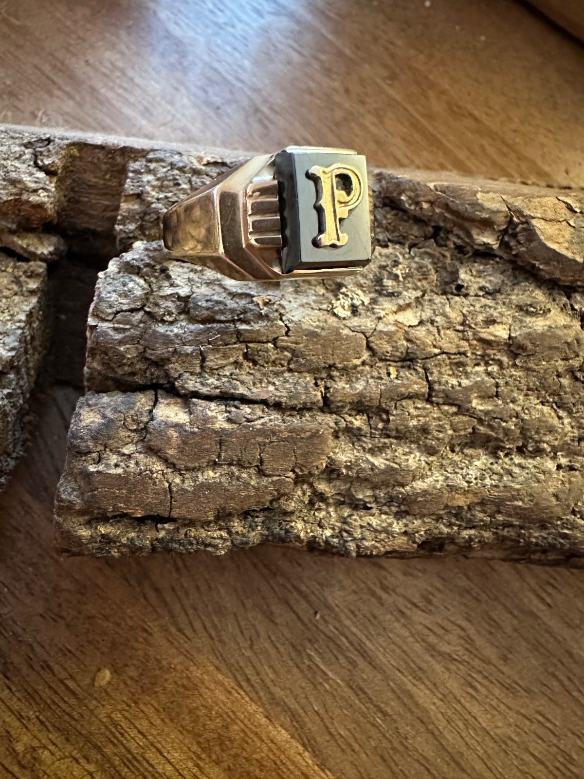 Vintage Statement Real 10K Solid Yellow Gold Init… - image 2