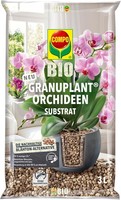 Compo Bio Granuplant Orchideen Pflanzgranulat 3 Liter, Bimsstein, Grau/Beige