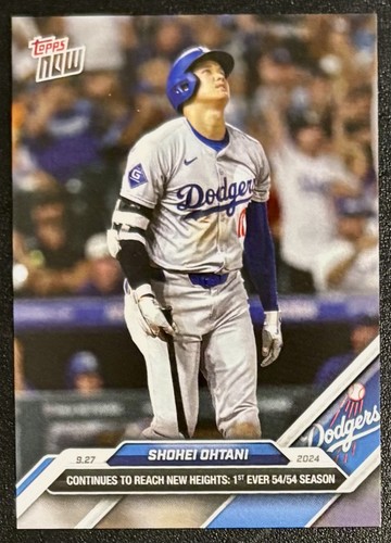 2024 Topps Now - Shohei Ohtani #767  1st Ever 54/54 Season HR/SB  DODGERS