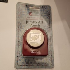 Double Heart With Arrow Jumbo Hole Punch Emagination paper Scrapbook Craft Shape