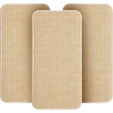 3 Stück Kratzmatte Katze, Kratzteppich Sisal, Wand Katzenkratzbrett 50 x 25 cm
