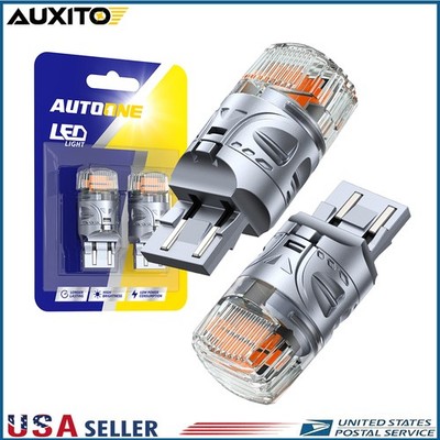 AUTOONE 7443 7440 Amber LED Front Turn Signal Light Bulbs No Hyper Flash CANBUS