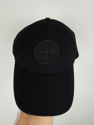 Schwarze Stone Island Cap