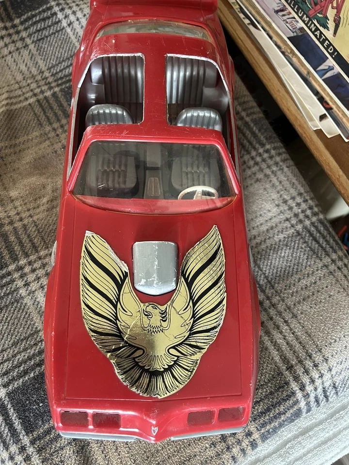 Coche de Juguete Firebird Trans Am, Grande 18" Tamaño Rojo, Plásticos Procesados RARO AÑOS 70 80 Foto 3 de 4