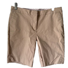 BODEN Richmond Bermuda Chino Shorts TAN/KHAKI US 8 UK 12 Stretch Cotton blend
