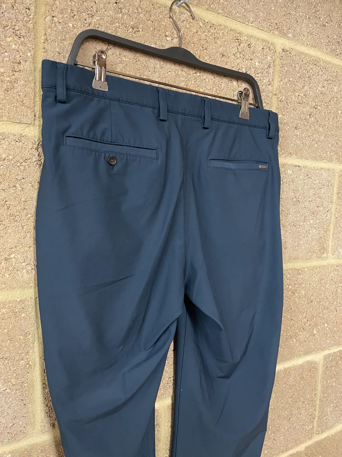 Greg Norman ML75 Microlux Golf Trousers Mens W34 L30 Navy Stretch Flat Front image 4