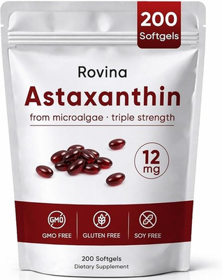 #ad Rovina Astaxanthin Baleno Astaxanthin 12Mg Antioxidant Supplement for Daily Wel $44.89