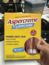Aspercreme Lidocaine Patches XL - 3 Each, Pack of 2