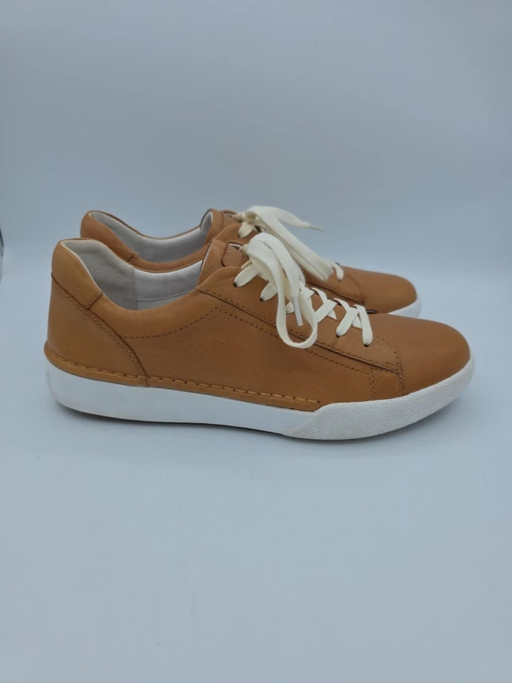 Josef Seibel Buttery Soft Camel Colored Leather Sneakers Claire 01 Women's Sz 39 - Image 2 of 4