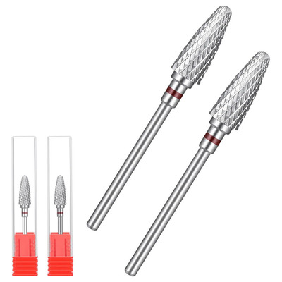 Nagelfräser Bits 3/32'' Wolframstahl für Entfernen Gelnägel und Maniküre
