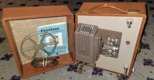 8mm Keystone Vintage Projector. Excellent Condition with Original Direction Book