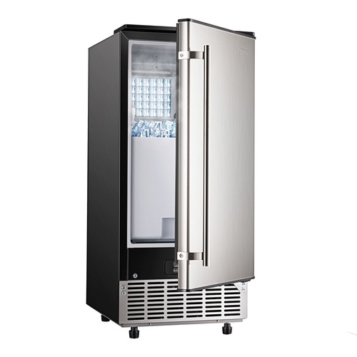 Commercial Ice Maker Stainless Steel Undercounter Freestanding Ice Cube Machine - Picture 13 of 14