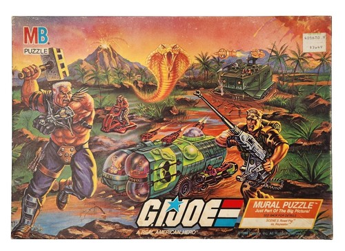 Vintage Milton Bradley GI Joe Puzzle Scene 2 Voltar Mural Puzzle