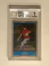 2007 Bowman Chrome Prospects Refractor 420/500 Tommy Hanson #BC162 BGS 9 MINT