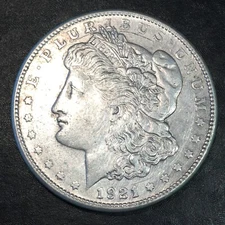 1921-S Morgan Silver Dollar - High Quality Scans #Q437