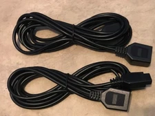 LOT 2 Controller 8 foot extension cables Sega Genesis Master System NEW USA Pair