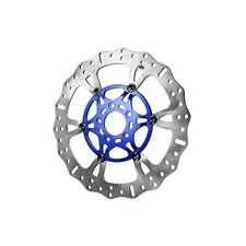 14" Blue CNC-Cut Front Brake Rotor Disc for Harley 09+ FLH FLHTK FLHX FLHR FLTR