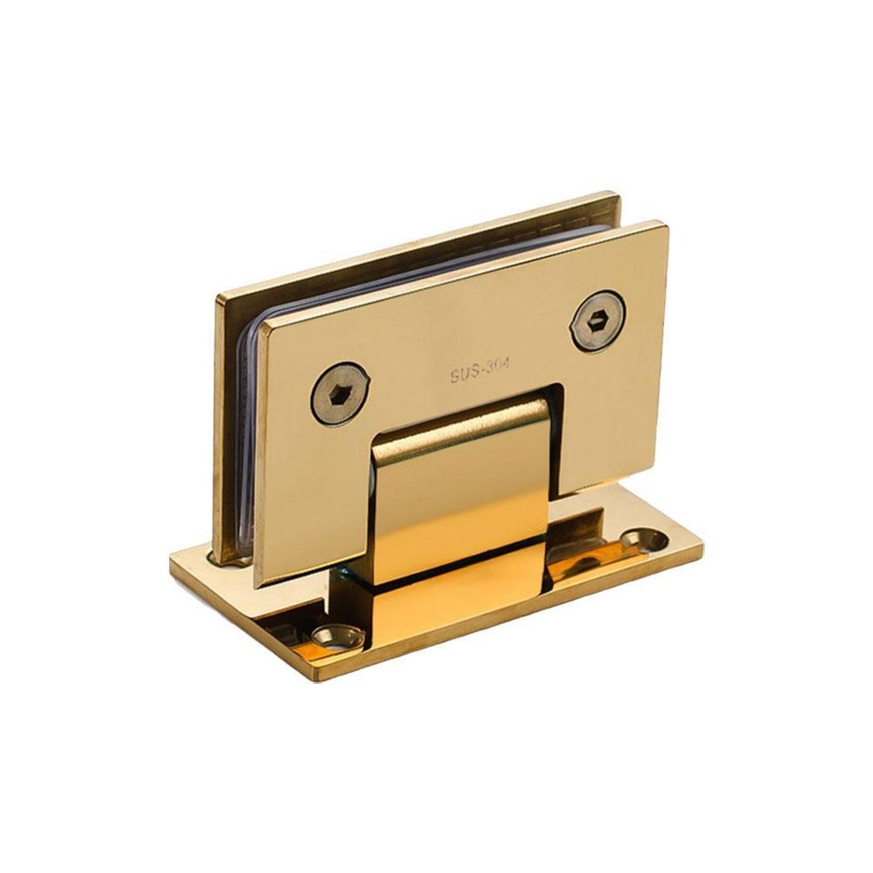 Glass Door Hinge Gold Color Bathroom Shower Room Hinge Clip/clamp 180