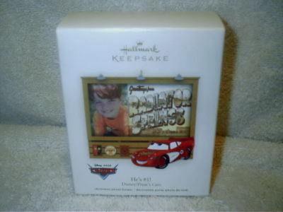 2007 Hallmark Keepsake Ornament He's #1 Disney Pixar's Cars Photo Holder NIB