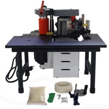 Woodworking Edge Banding Gluing Machine Double-Sided Glue Speed Edge Bander 110V