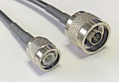N Male to TNC Male RG223 Silver Low Loss Coax Cable Pick Length Lot USA