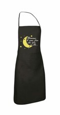 grembiule nero cucina scritta mamma ti amo fino la luna regalo festa figli