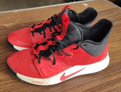 Size Men's Nike PG University Red 2019 A02607-600 Paul George Black  White