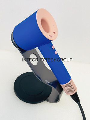 Genuine Dyson Supersonic Hair Dryer Electric Blue/Blush HD07 Plus Stand, (USED)