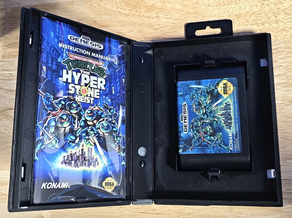 TMNT: The Hyperstone Heist DX - Game, Manual, & Case For Sega Genesis Mega Drive - Image 2 of 4