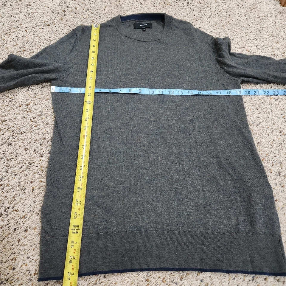 NEW Jack Spade Knit Sweater Small Gray Long Sleeve Cotton Wool Acrylic - Image 3 of 4