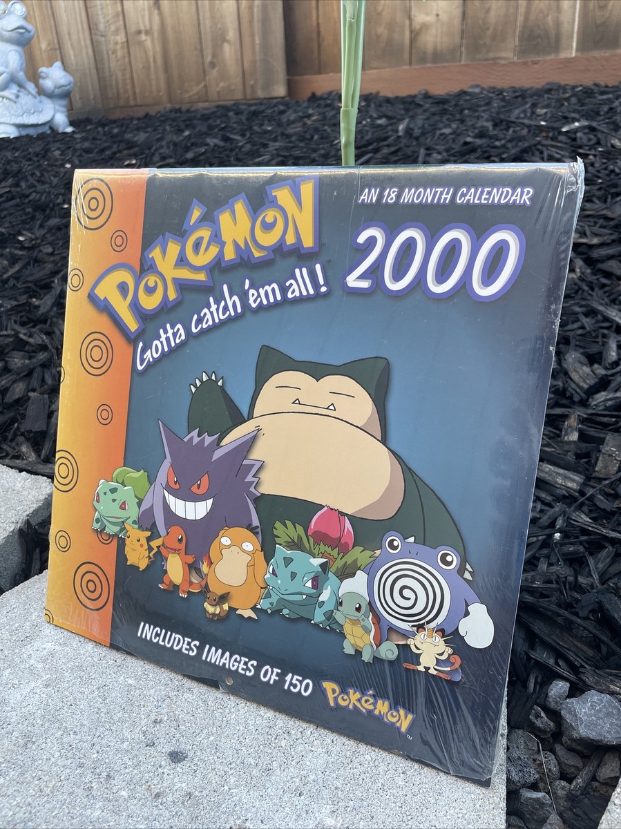 NEW Vintage 2000 Pokémon 18-month Calendar Collectible Nintendo | eBay