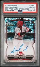 2023 Bowman Chrome Ariel Almonte Speckle Refractor Auto /299 PSA 10 GEM MINT