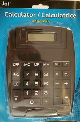 Xlarge Easy Read Desktop Calculator 8 Digit Display 7.5'' x 5.5'' Calculators Incl