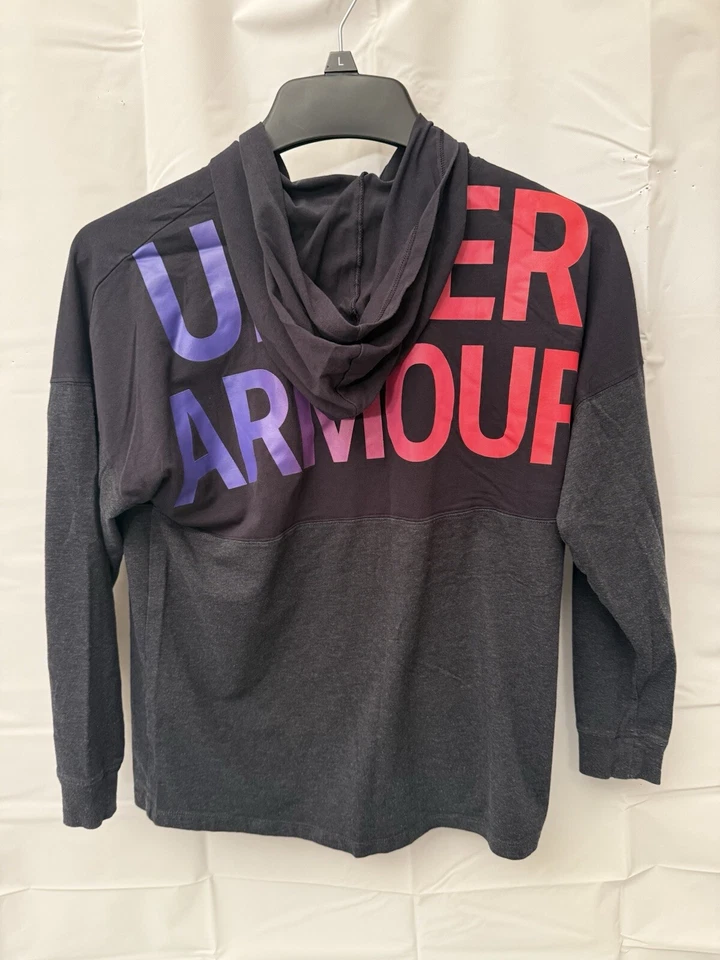 Girls Under Armour Sweatshirt And Leggings Youth Large Black - Image 4 of 4