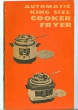 Vintage JAY KAY Automatic King Size Cooker Fryer Instructions & Recipe Booklet!