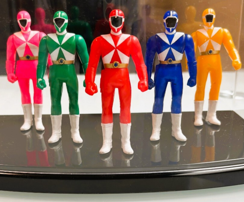 タッチーgogo Bandai Toei Power Rangers GoGo-Five PVC Figure 5p Toy w/Plastic