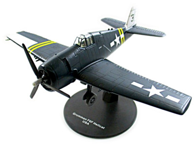 GRUMMAN F6F HELLCAT USA AIR FORCE YEAR 1942 NAVY BLUE DEAGOSTINI SCALE 1:72