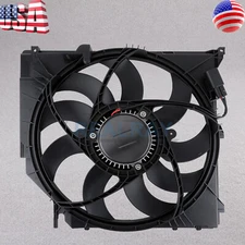 AC Radiator Condenser Cooling Fan For 2004-2010 BMW X3 2.5L 3.0L L6 17113442089