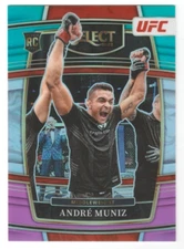 Andre Muniz 2022 UFC Select Teal Pink White Prizms RC Rookie # 34 25/49