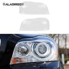 Pair Front Headlight Headlamp For Volvo XC90 2004-2014 Lampshade Lens Cover
