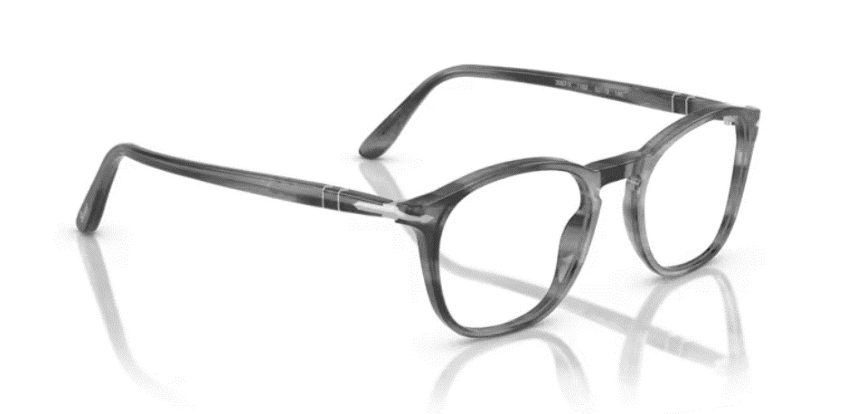 Anteojos para hombre Persol 0PO 3007V 1192 grises suaves cuadrados 50 mm Foto 2 de 4