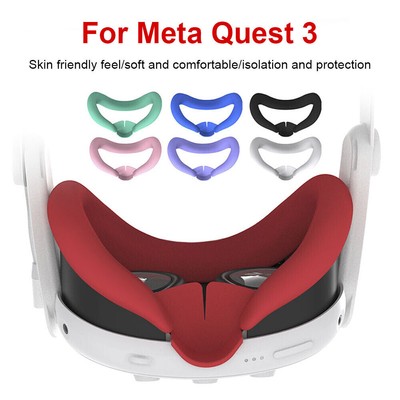 Für Quest 3 VR Brille Headset Silikon Face Eye Mask Cover Augenmaske Zubehör!